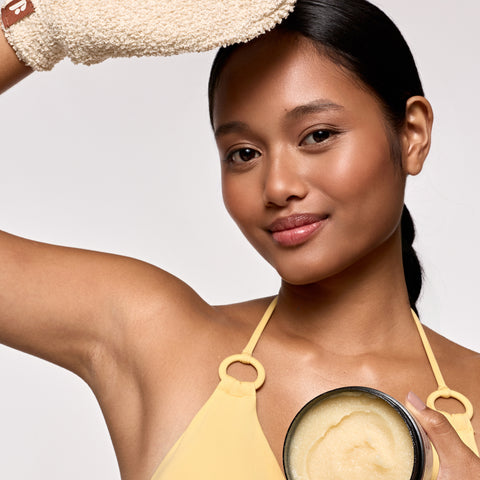 Esfoliante Preparação Para o Bronzeado + Oferta de Luva